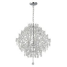 Georgia Metal & Crystal 3 Light Chandelier